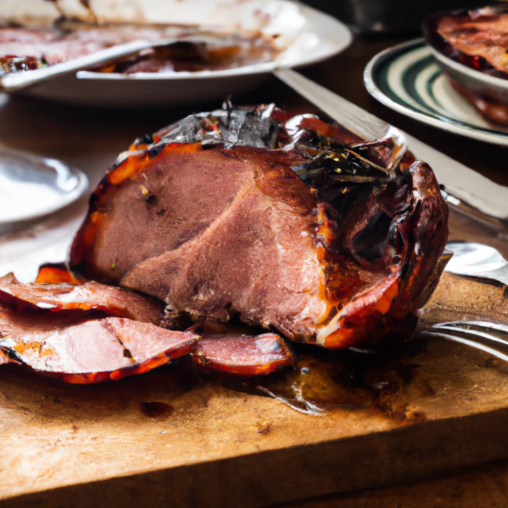 Foto zur Illustration des Rezepts von : Gegrillter Schinken aus Bayonne