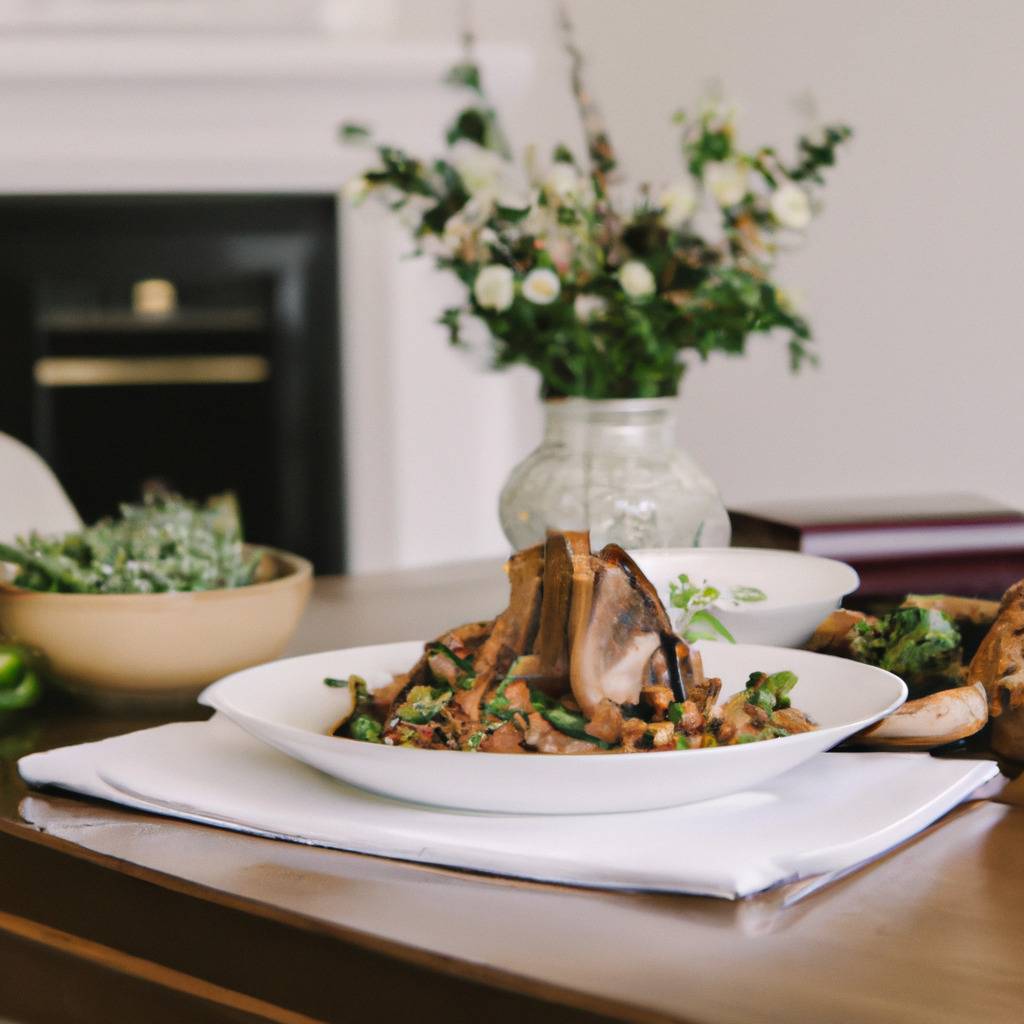 Photo illustrant la recette de : Jarret de porc aux fèves et morilles