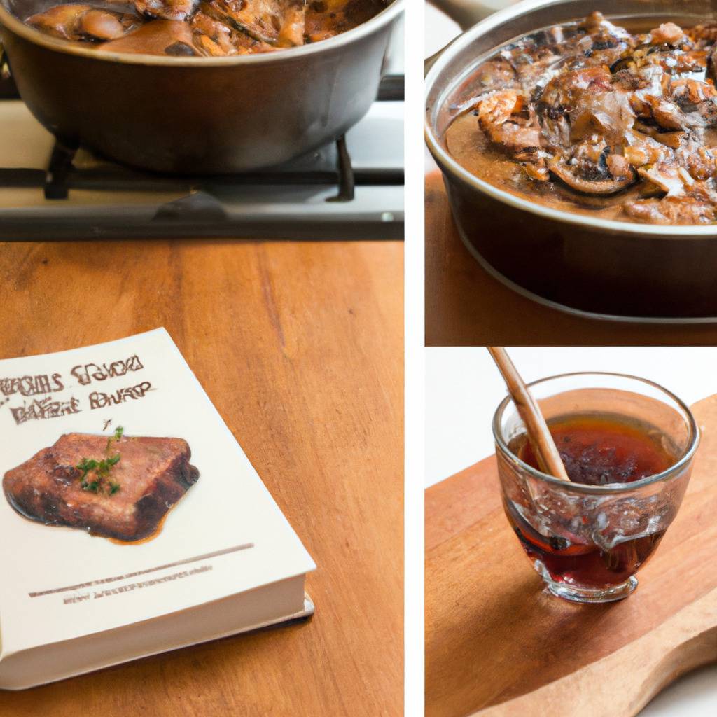 Photo illustrating the recipe from : Burgundian braised pork cheek