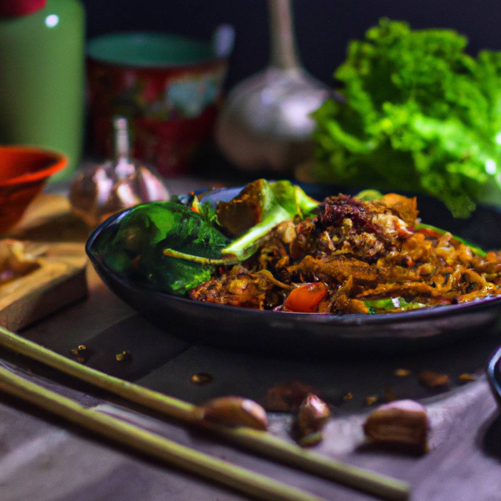 Foto che illustra la ricetta da : Tagliatelle fritte con verdure e tempeh