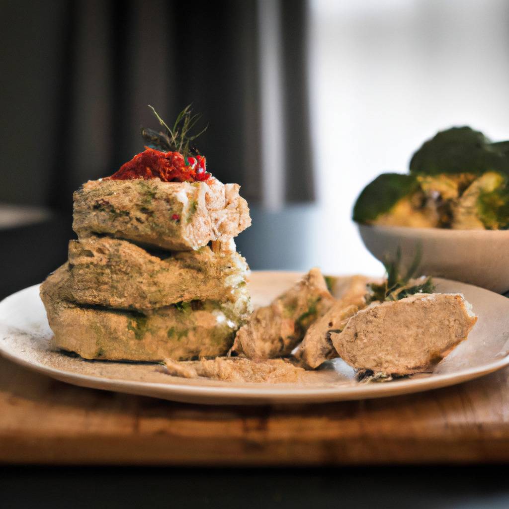 Photo illustrant la recette de : Pain de viande à la dinde avec purée de chou-fleur