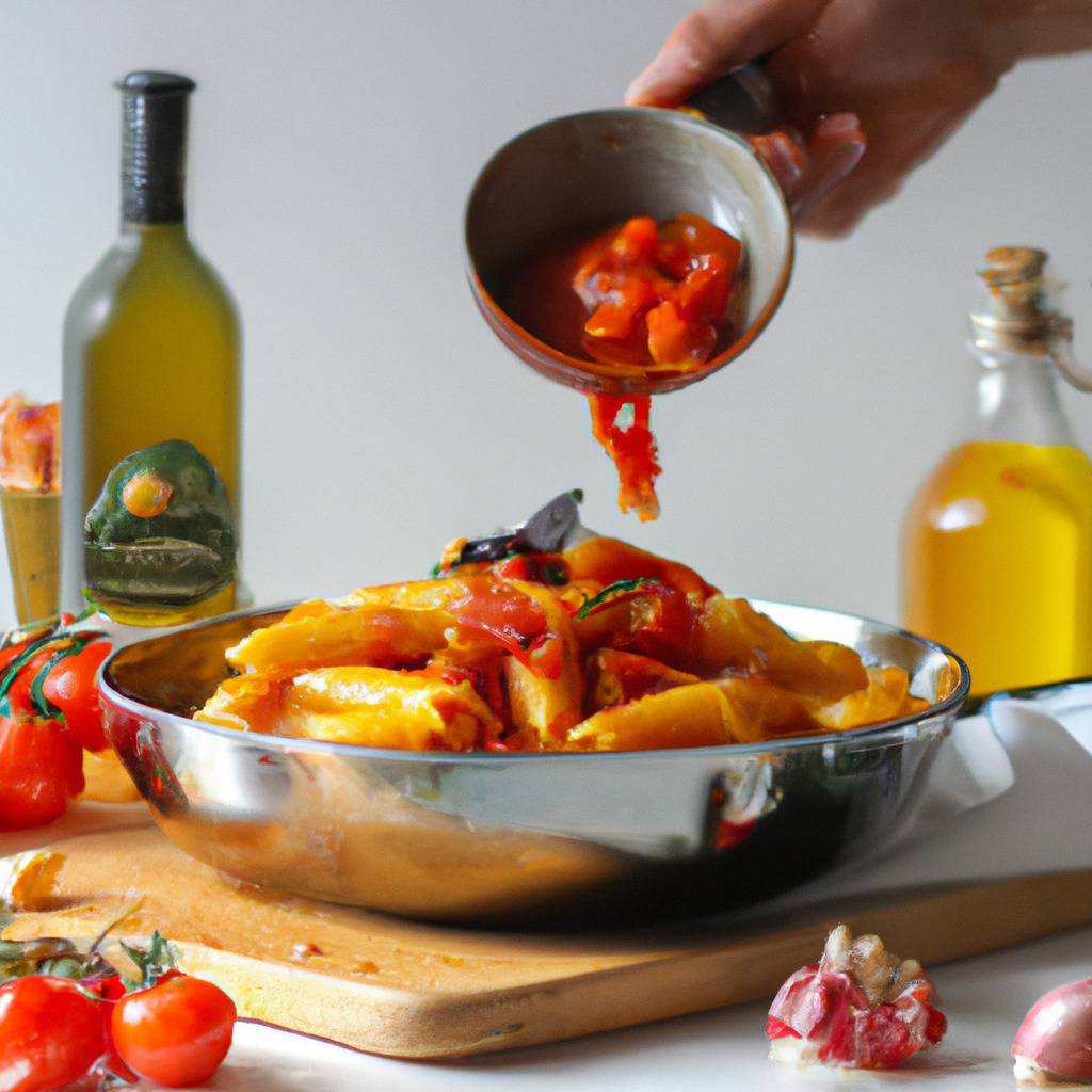 Foto que ilustra la receta de : Penne all'arrabiata