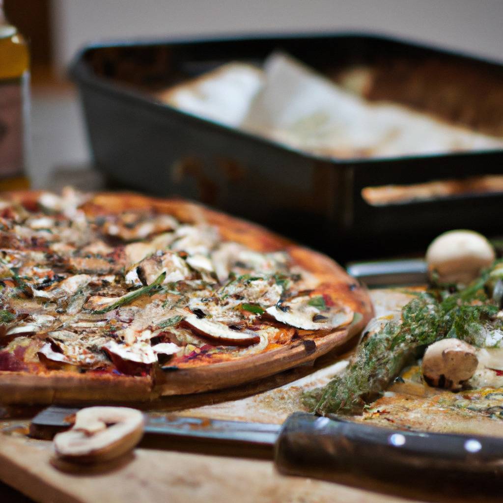 Foto che illustra la ricetta da : Pizza con funghi porcini