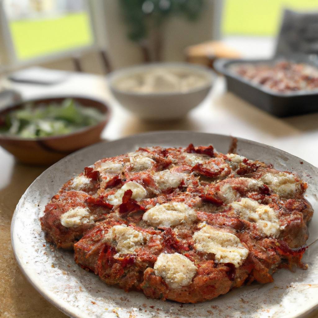 Photo illustrating the recipe from : Ketogenic pizza with cauliflower crust