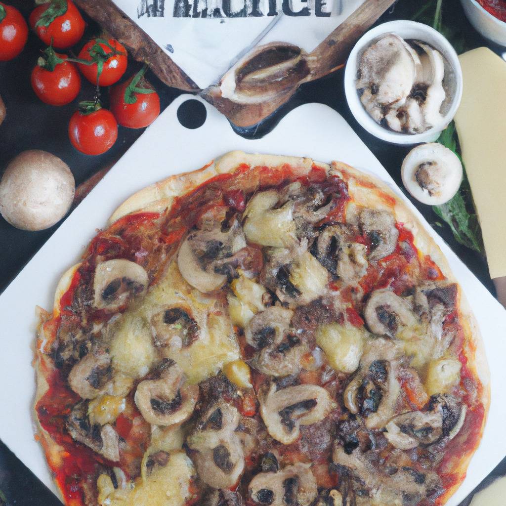 Foto que ilustra la receta de : Pizza de champiñones variados