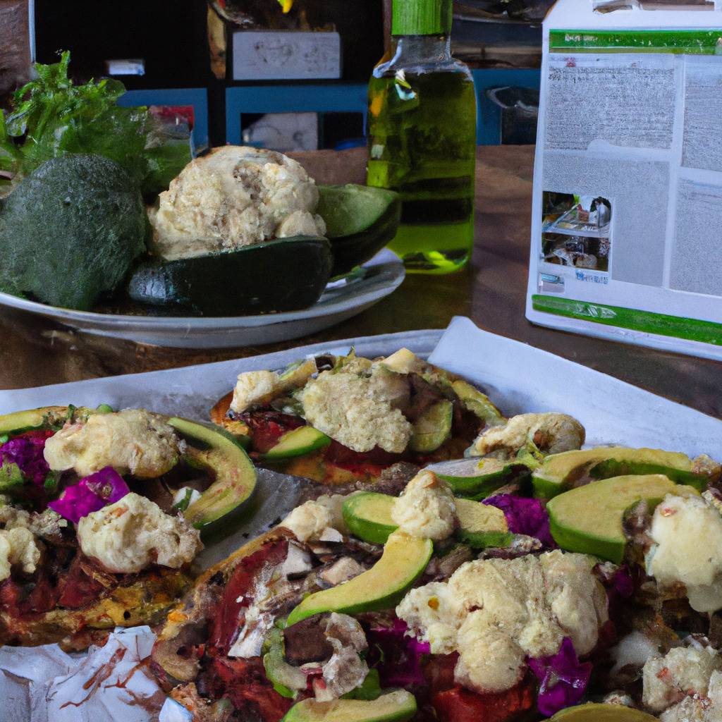 Fotografia que ilustra a receita de : Pizza de couve-flor com coberturas paleo