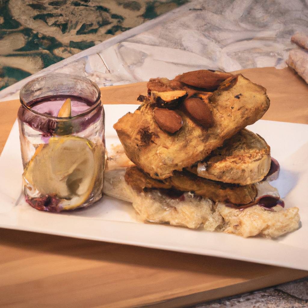 Foto que ilustra la receta de : Pescado empanado con mantequilla de almendras