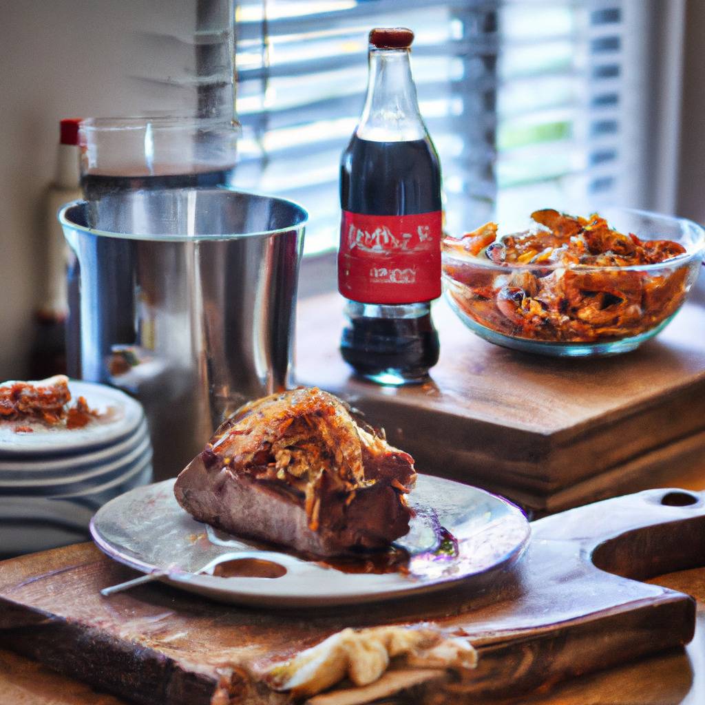 Foto che illustra la ricetta da : Carne di maiale alla cola