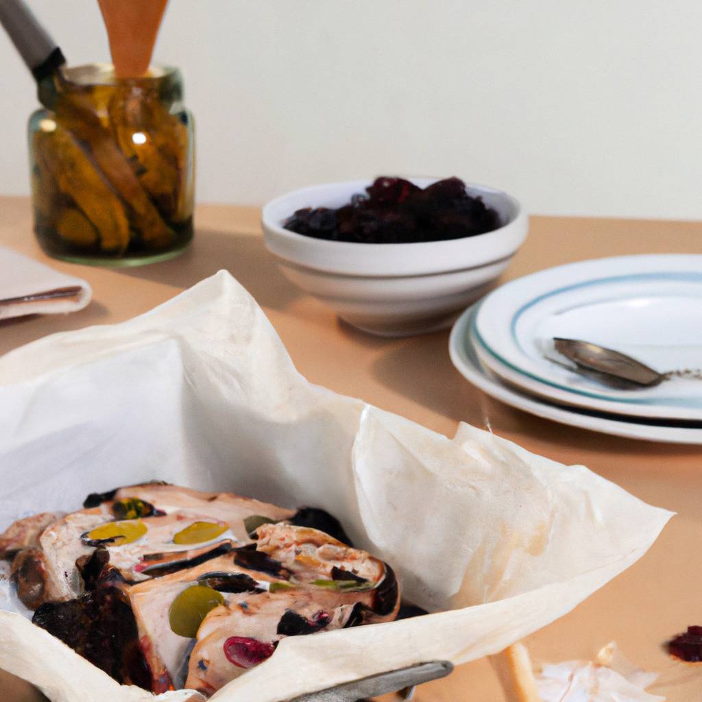 Photo illustrating the recipe from : Pork with prunes and almonds