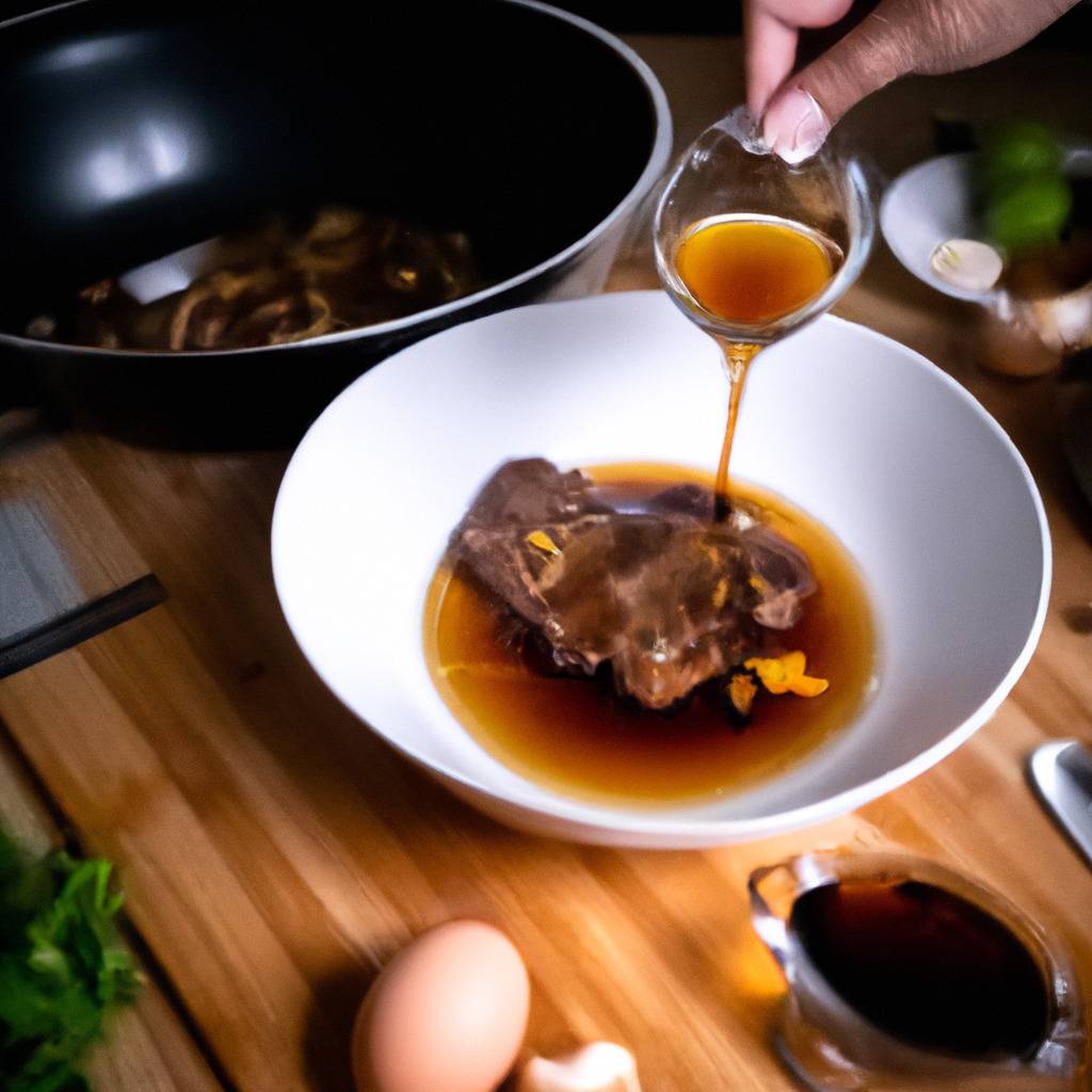 Photo illustrating the recipe from : Pork with soy sauce and honey