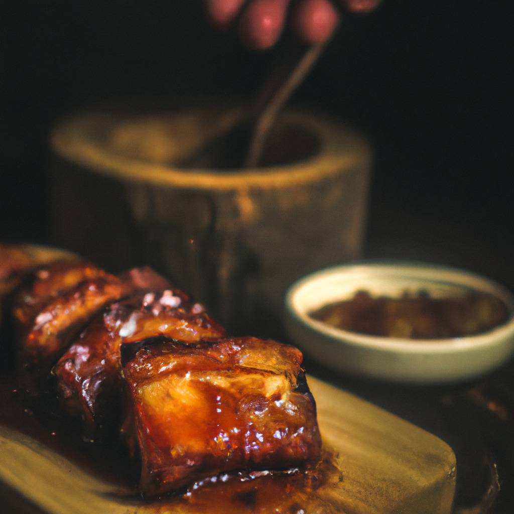 Photo illustrating the recipe from : Caramelized pork belly