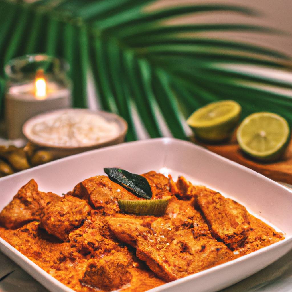 Foto che illustra la ricetta da : Pollo tikka masala con latte di cocco