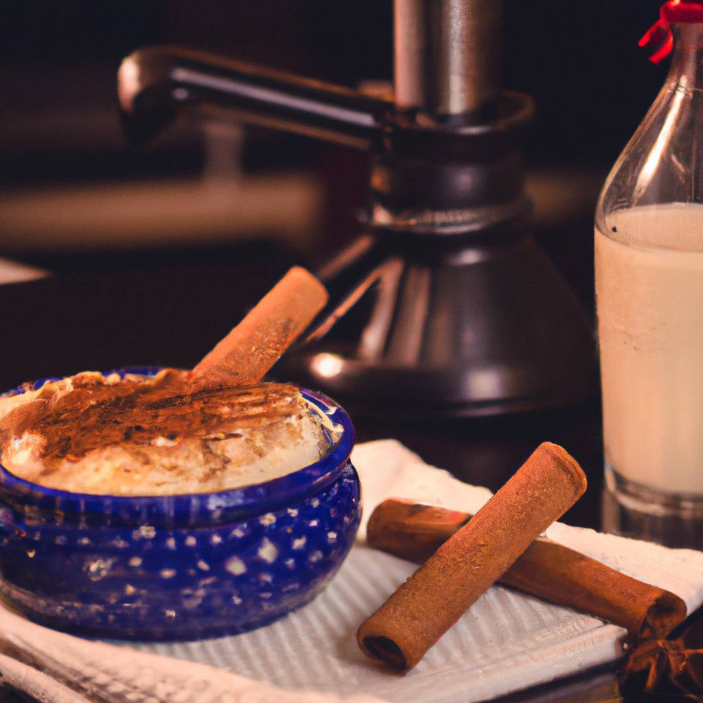 Foto que ilustra la receta de : Arroz con leche y canela