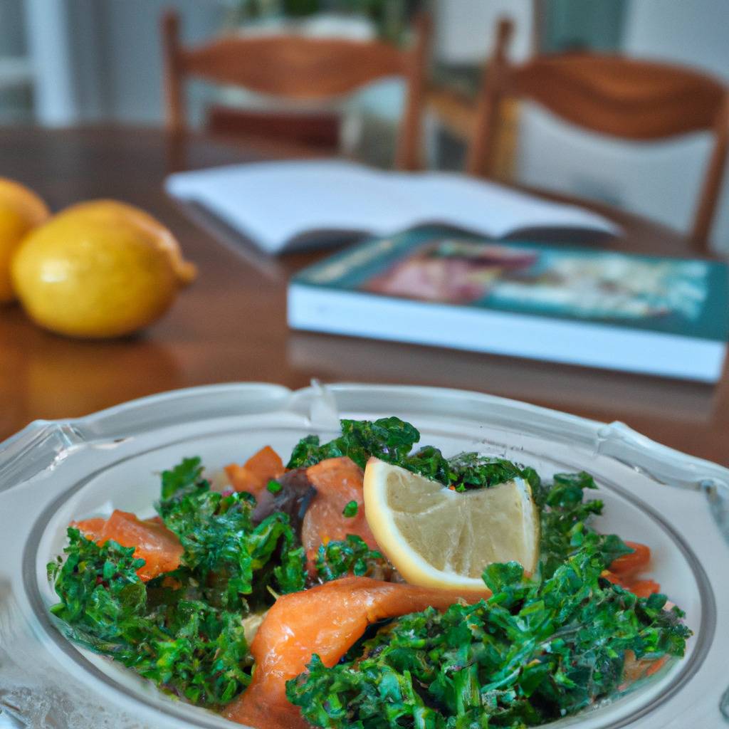 Fotografia que ilustra a receita de : Salada de couve com salmão fumado