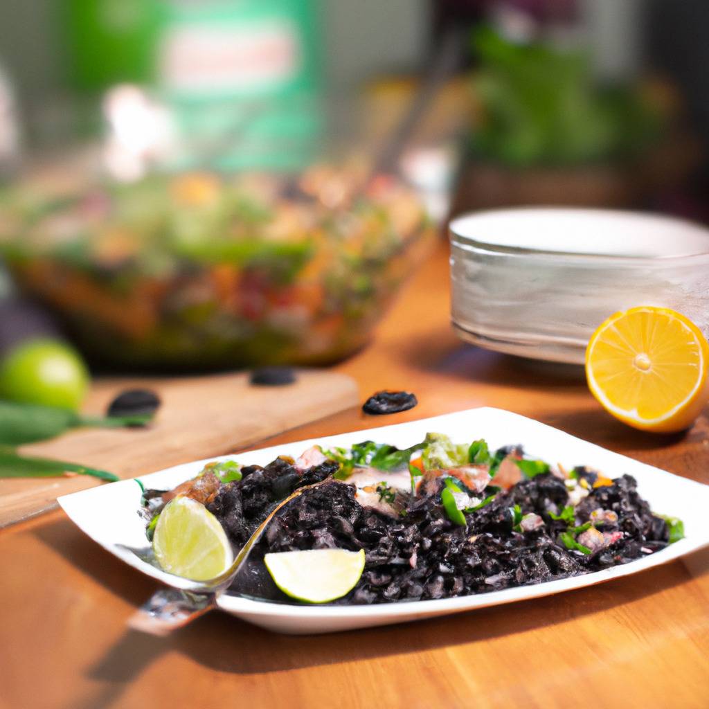 Fotografia que ilustra a receita de : Salada de feijão preto e milho com vinagrete de lima