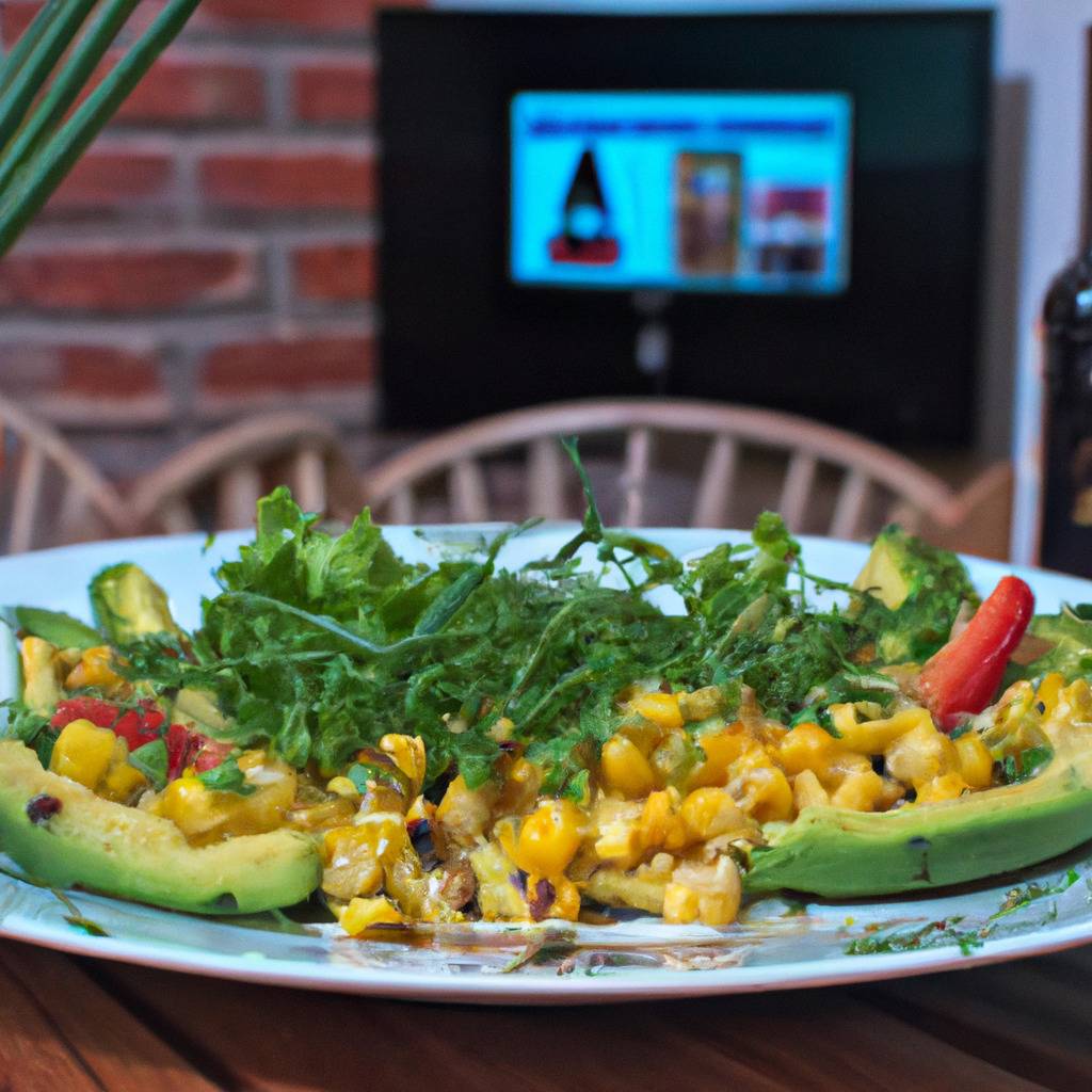 Foto que ilustra la receta de : Ensalada de maíz y aguacate