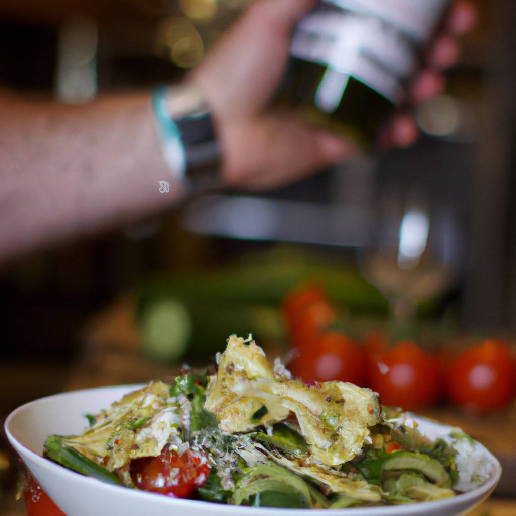 Foto che illustra la ricetta da : Insalata di pasta al pesto