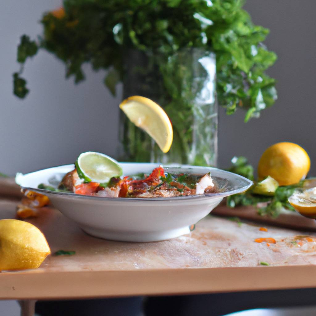 Foto che illustra la ricetta da : Insalata di pollo agli agrumi