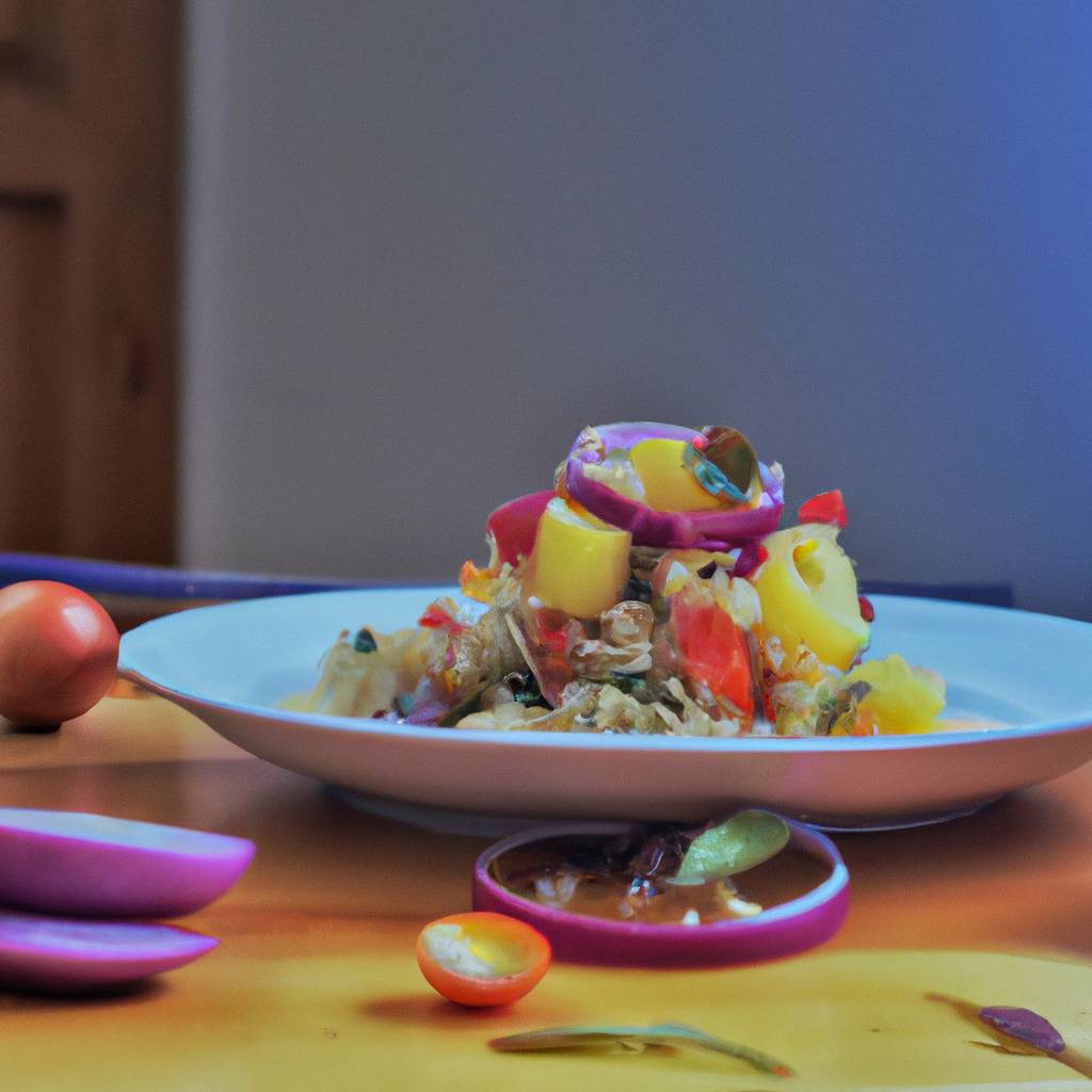 Foto che illustra la ricetta da : Insalata di quinoa con verdure croccanti