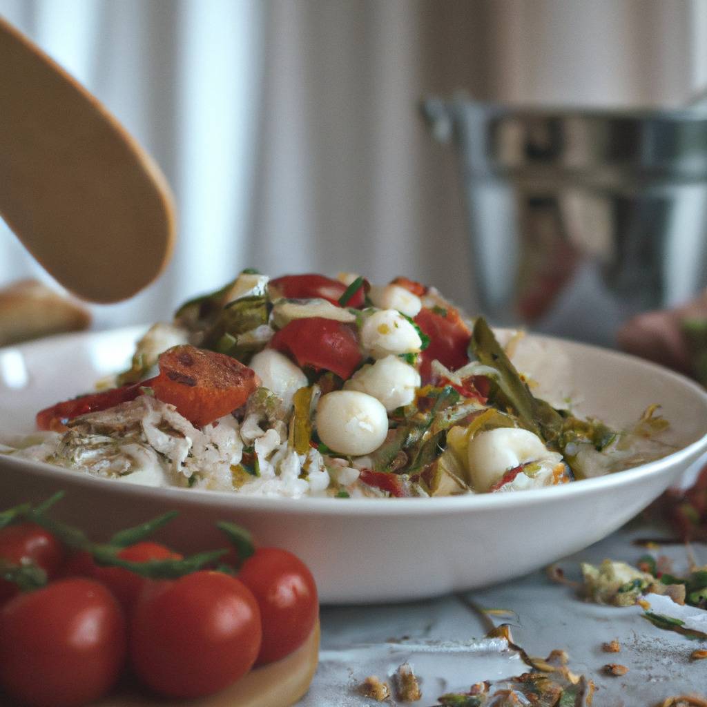 Foto che illustra la ricetta da : Insalata di riso con pomodorini e mozzarella