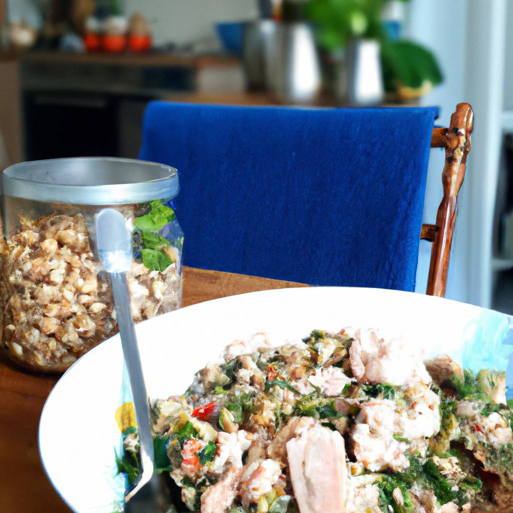 Foto que ilustra la receta de : Ensalada de atún y judías blancas