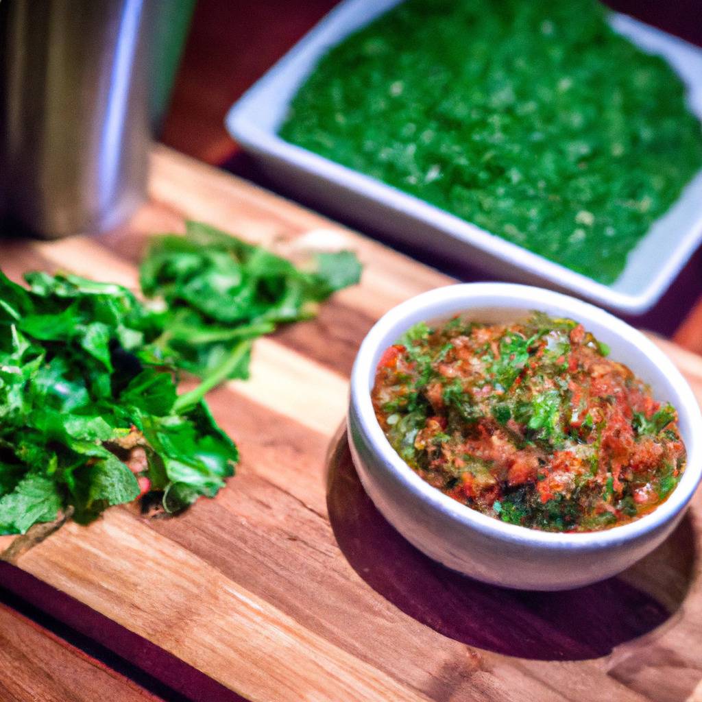 Foto que ilustra la receta de : Salsa chimichurri