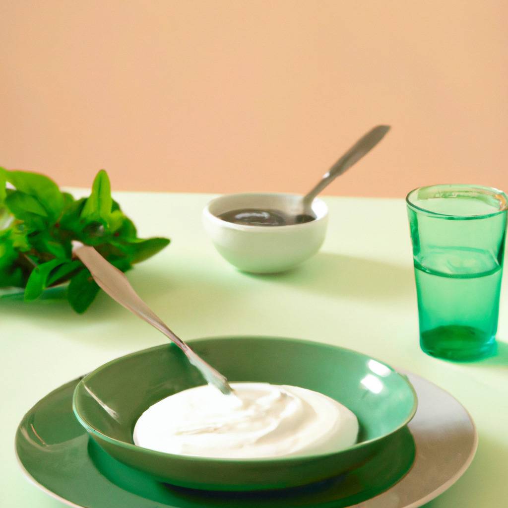 Photo illustrating the recipe from : Yogurt and mint sauce