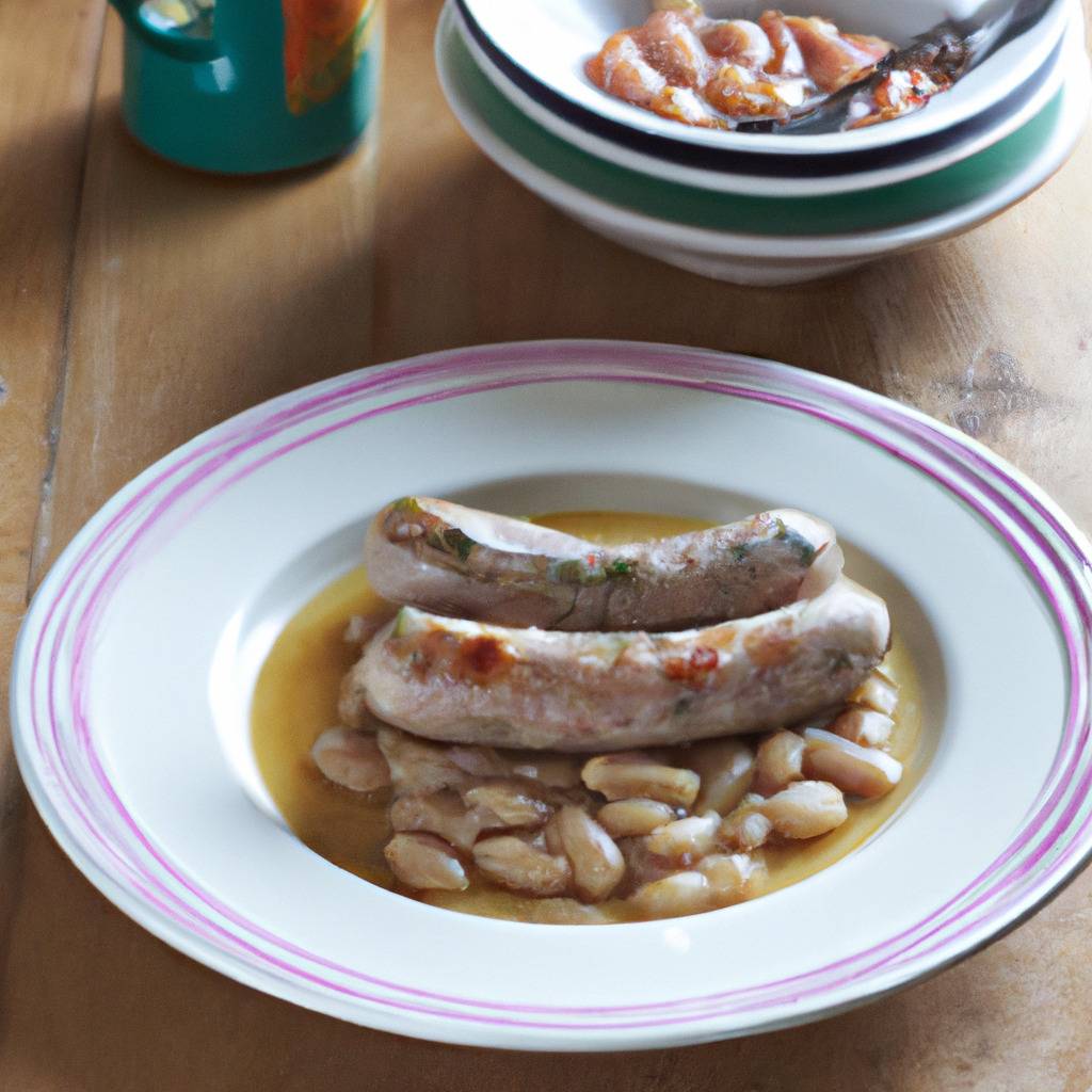 Foto che illustra la ricetta da : Salsiccia di Tolosa con fagioli bianchi