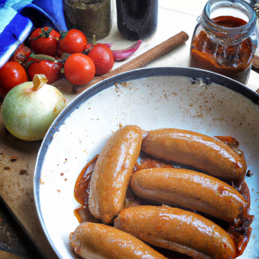 Photo illustrant la recette de : Saucisses au curry