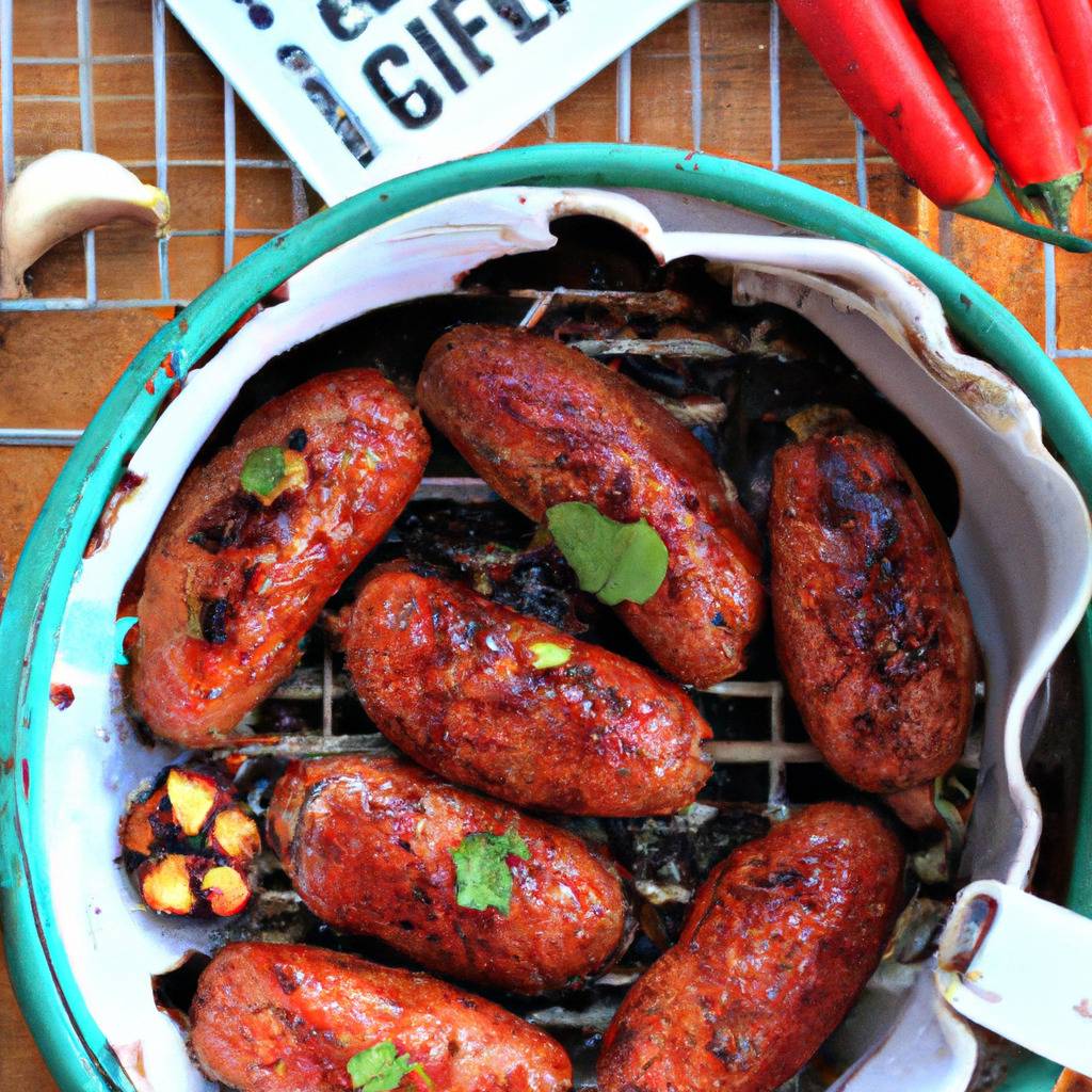 Fotografia que ilustra a receita de : Salsichas merguez grelhadas