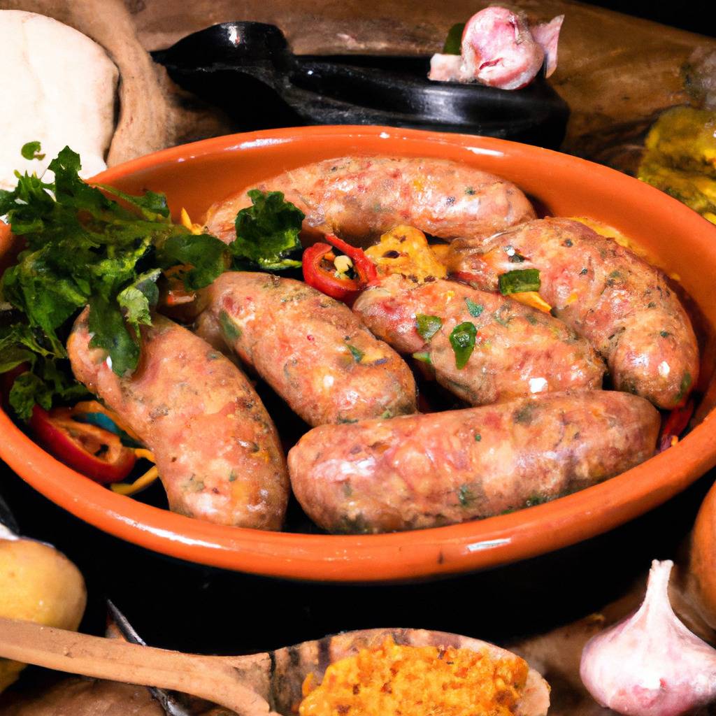 Photo illustrant la recette de : Saucisses de porc aux épices cajun