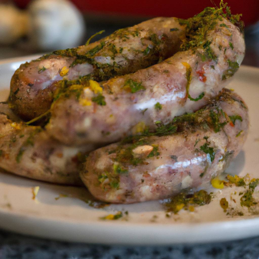 Foto que ilustra la receta de : Salchichas de cerdo con hinojo