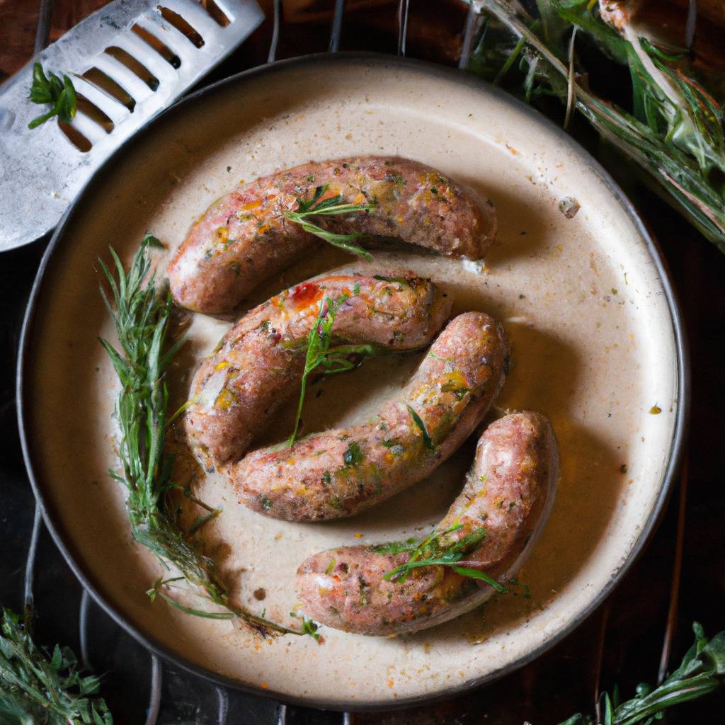 Foto que ilustra la receta de : Salchichas de cerdo con hierbas provenzales