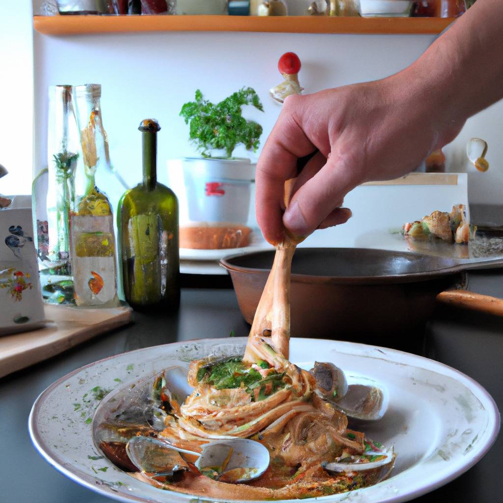 Foto che illustra la ricetta da : Spaghetti alle Vongole