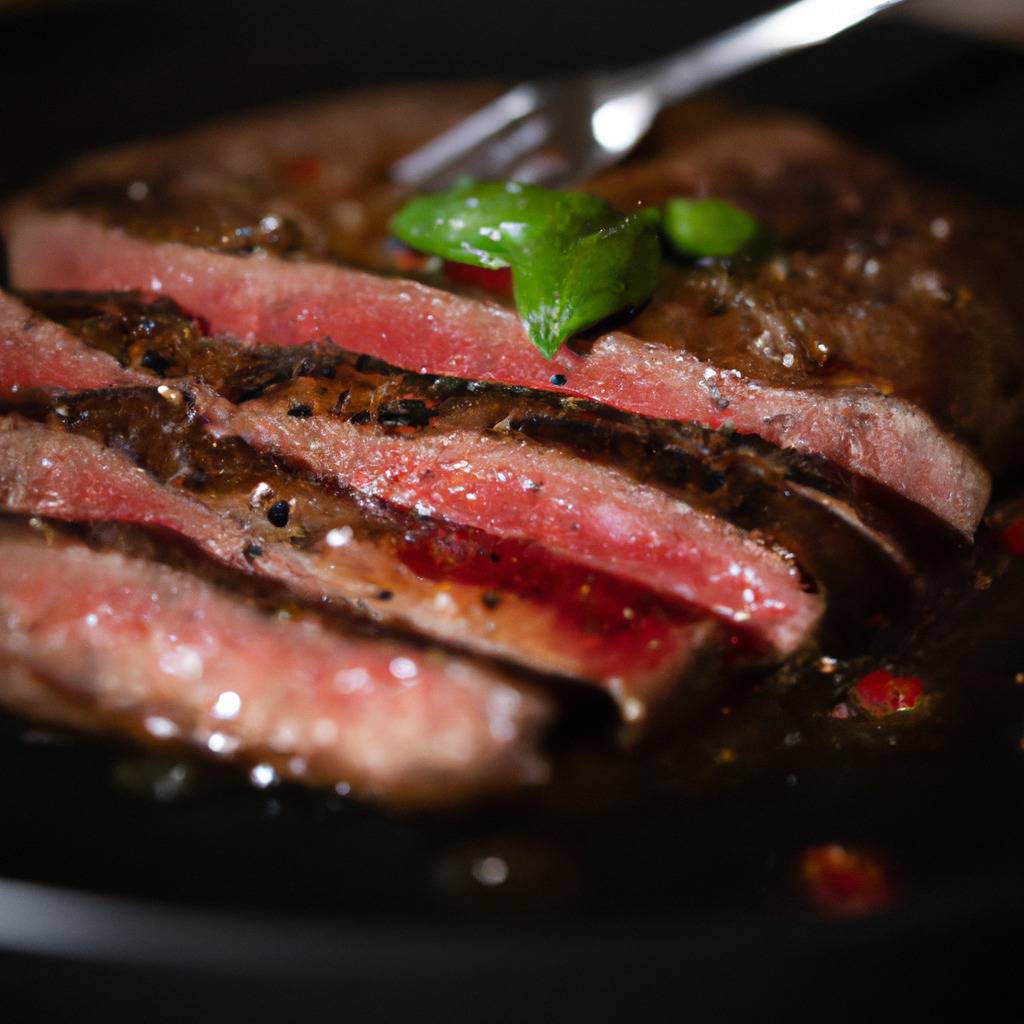 Photo illustrating the recipe from : Pepper grilled steak