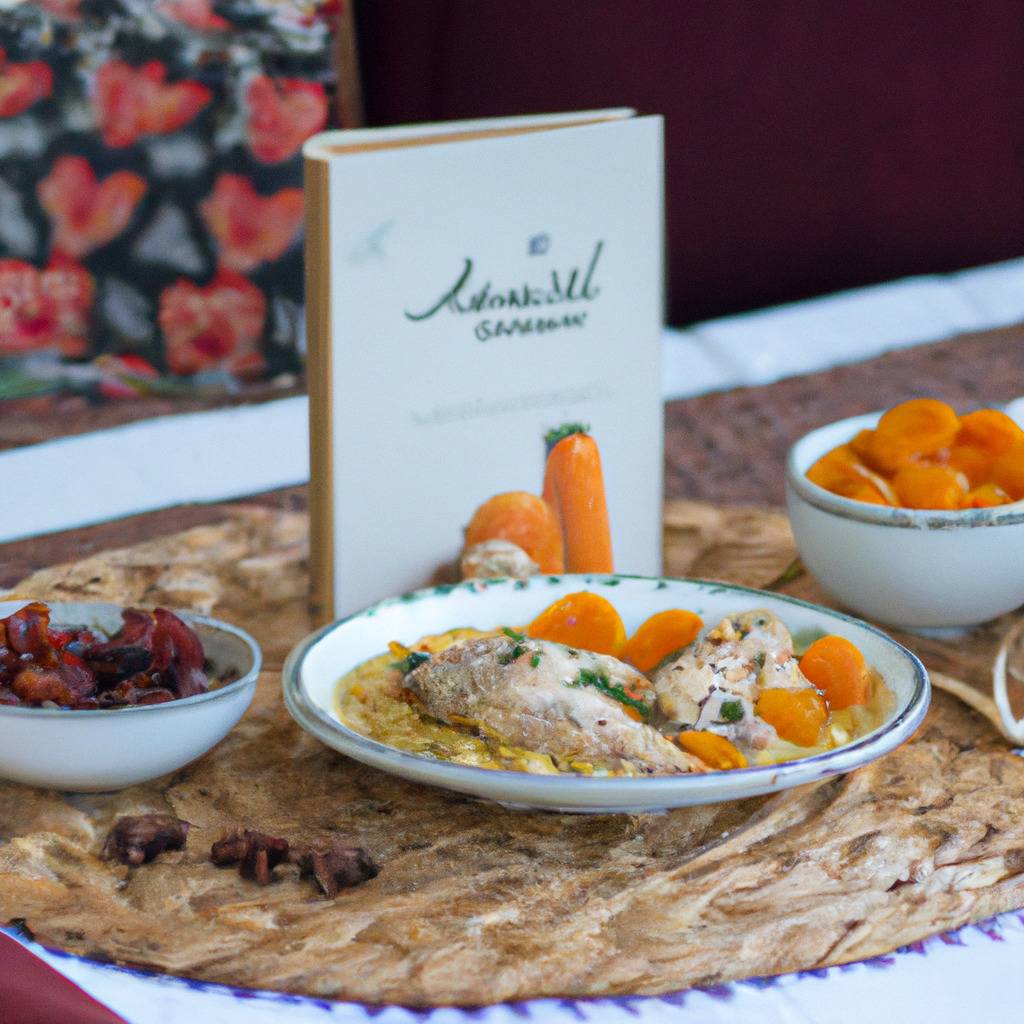 Fotografia que ilustra a receita de : Tagine de frango com alperces secos