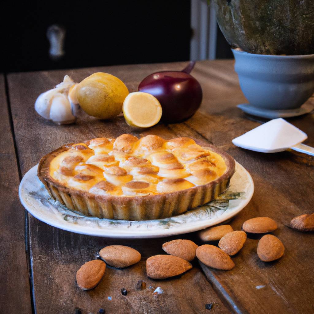 Foto che illustra la ricetta da : Crostata di capesante e mandorle