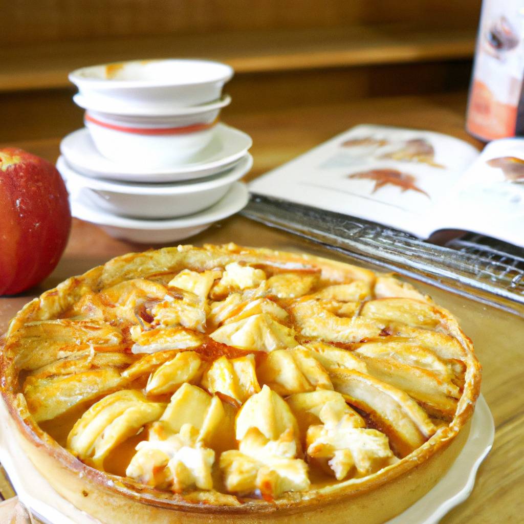 Foto che illustra la ricetta da : Crostata di mele della Normandia