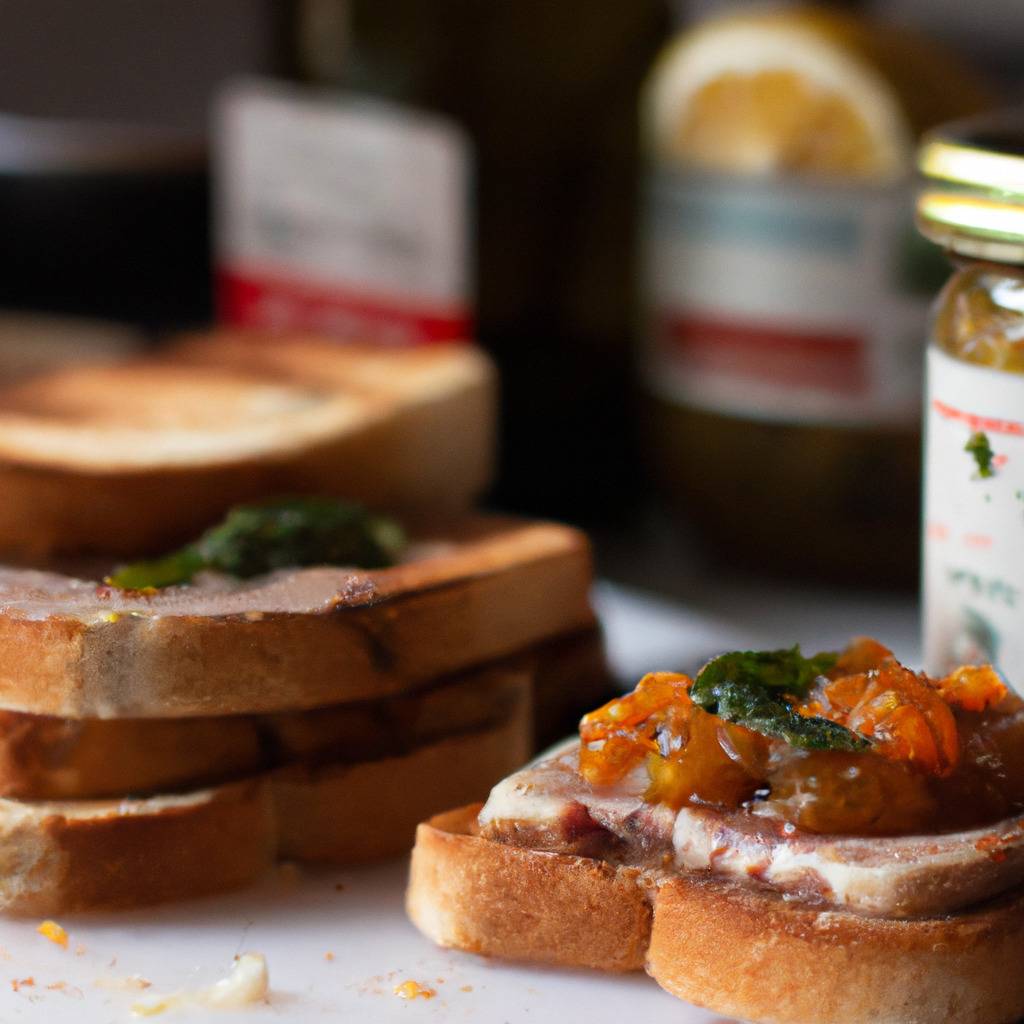 Fotografia que ilustra a receita de : Rillette de porco em tostas