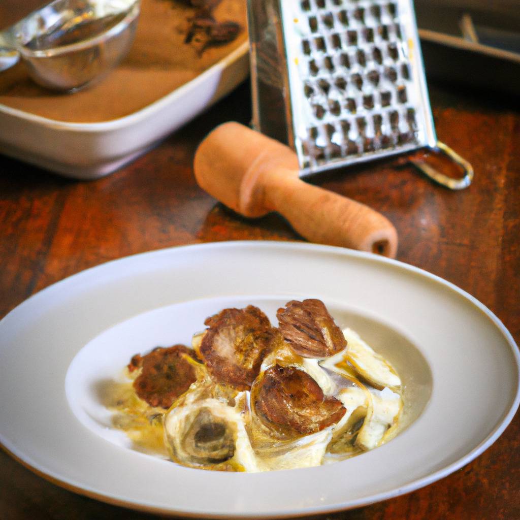 Foto que ilustra la receta de : Tortellini con crema de trufa